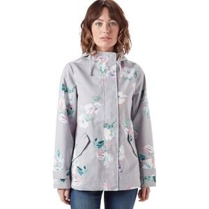 Joules  Right‎ As Rain Coat Jacket Cool Grey Poppy Size 2
